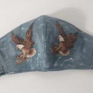 Face Mask Flying Eagle Blue Sky Adult